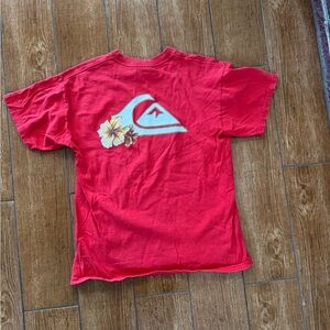 Vintage Y2K Quicksilver Red T-Shirt